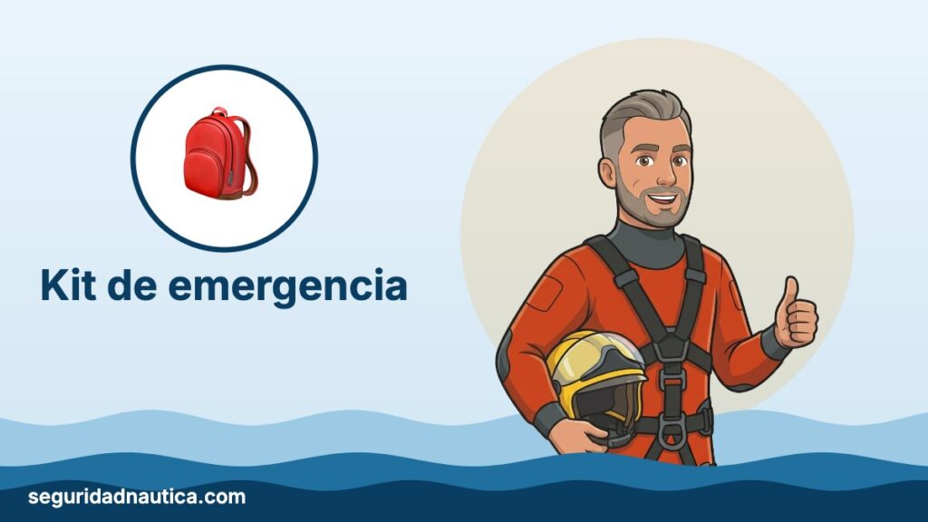 Ilustración: Kit de emergencia — Seguridad Náutica