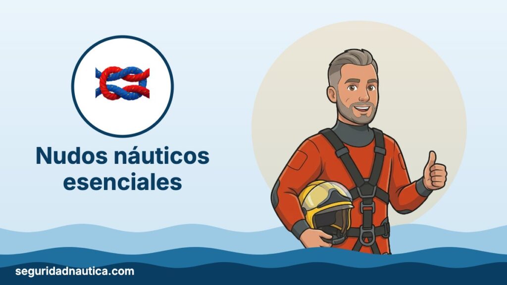 Ilustración: Nudos náuticos esenciales — Seguridad Náutica